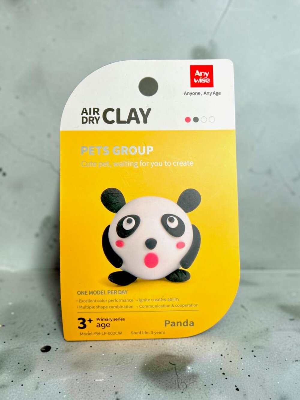 B💲3 🆕 Anywise Air Dry Clay Panda Craft Kit Kids DIY Modeling Clay | 5985 Panda